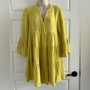 Devotion Twins Ella Mini Dress 100% Cotton Gauze Beachy XS New Anthropologie